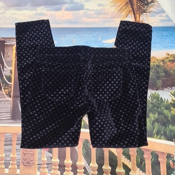 J. Crew Toothpick‎ Jeans Velvet Polkadot Ankle Size 26 NWT - Picture 6 of 7